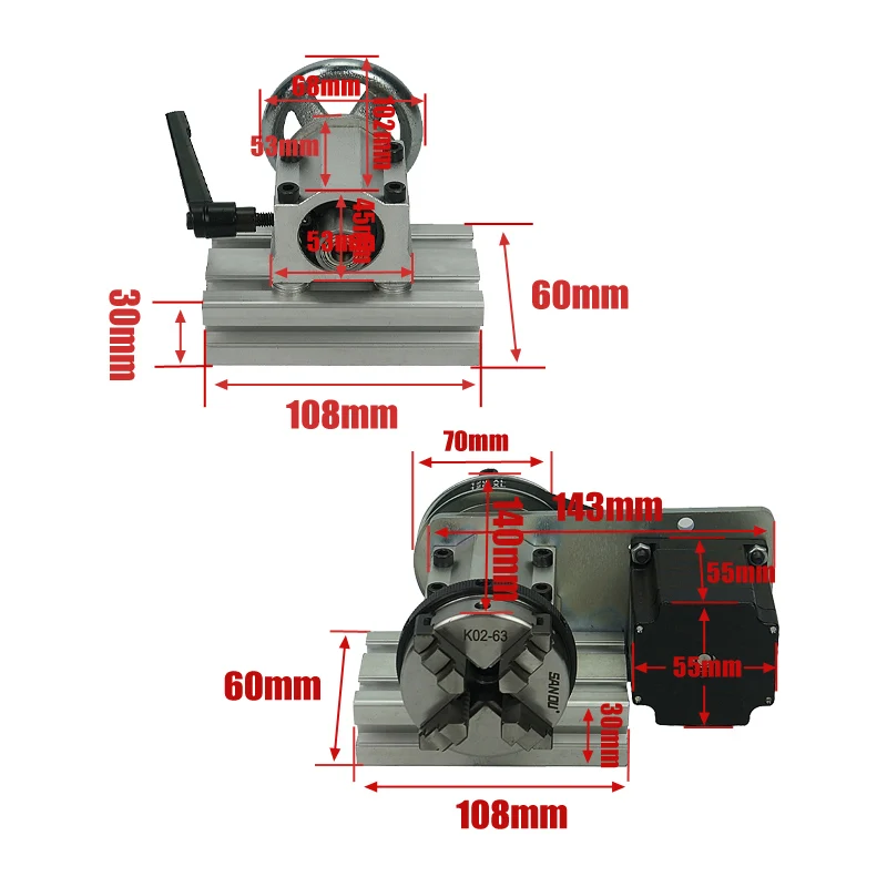 Поворотная ось (4-я/5-я ось) д – обзор и цена Cnc Router Machine