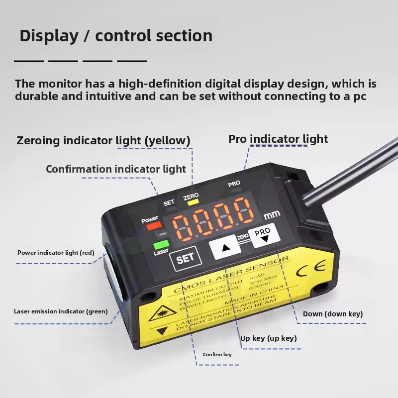 Фотоэлектрический датчик лазер – обзор и цена Industrial Laser Displacement Sensor