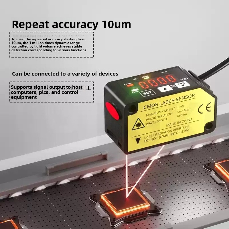 Фотоэлектрический датчик лазер – обзор и цена Industrial Laser Displacement Sensor