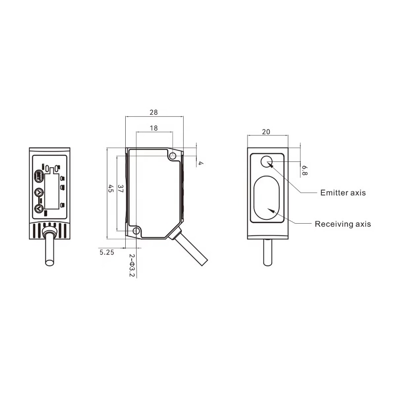 Оптический индукционный лазерн – обзор и цена Industrial Laser Displacement Sensor