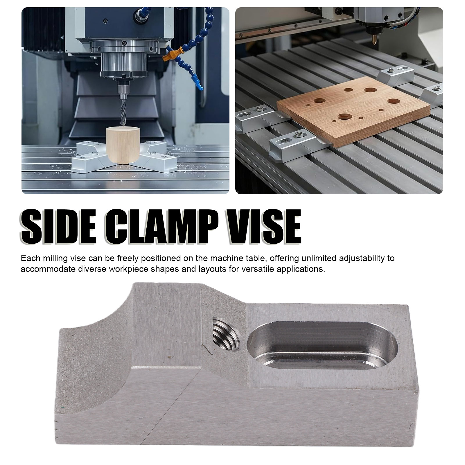 2 шт. боковые зажимные тиски S – обзор и цена Cnc Milling Machine
